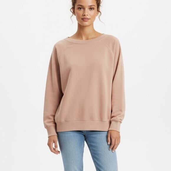 Mate The Label Size 3X Rose Pink Organic Terry Sweatshirt New With Tags - Picture 11 of 11